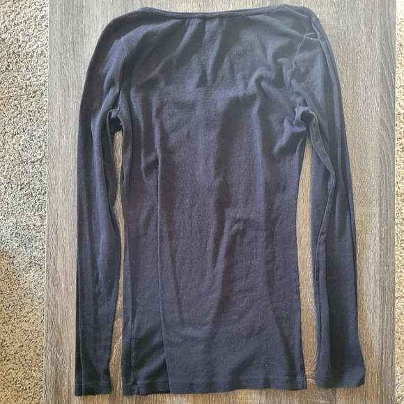H&M Basic Women's Black Long Sleeve Top - Picture 3 of 4